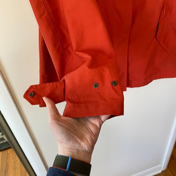 Uniqlo Cotton Blend Parka, Size Medium, Red, Hood Lightweight AdjustableWaist - Picture 7 of 15